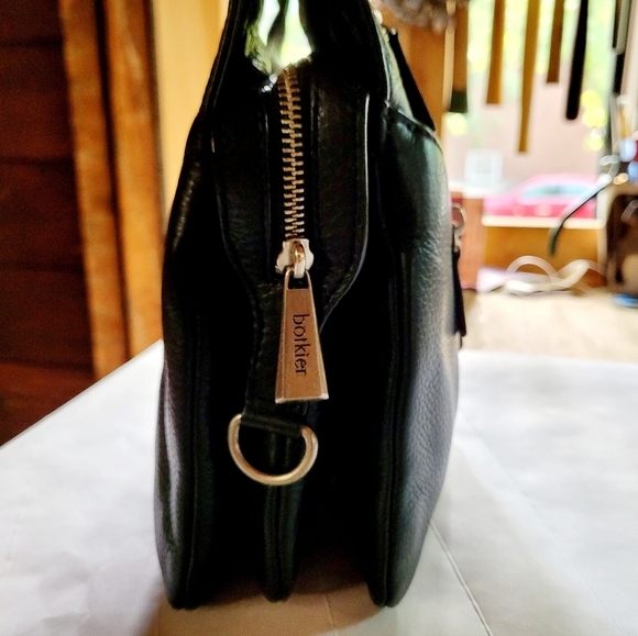 Botkier Leather Trigger Saddle Shoulder Bag in Black - Picture 6 of 15